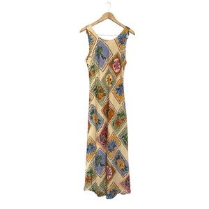Anthro Paper Heart Patchwork Summer Vacation Maxi Dress Sleeveless Size XL